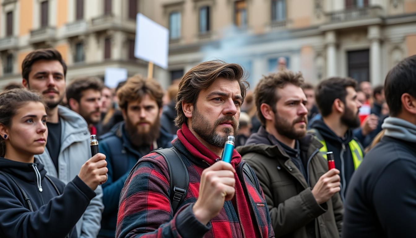 découvrez comment la résistance italienne contre la taxe européenne sur les produits de la vape s'intensifie, mobilisant acteurs et consommateurs pour préserver le secteur.