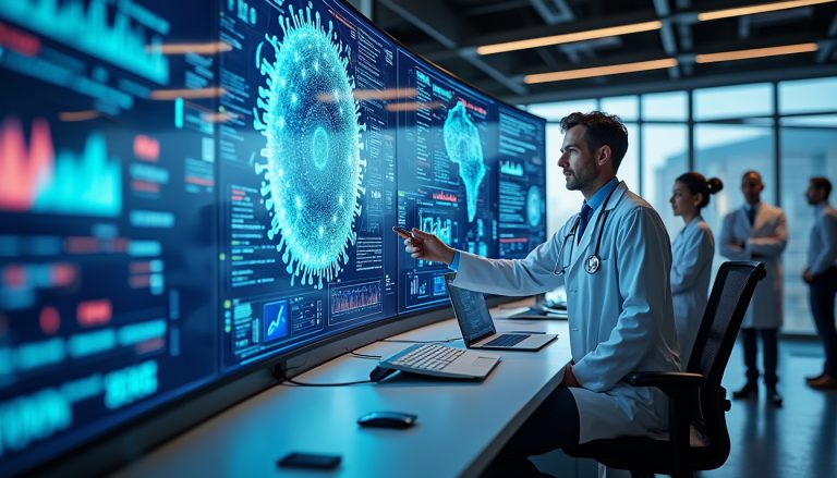 découvrez comment l'intelligence artificielle transforme les stratégies de santé publique et les défis majeurs qu'elle implique pour améliorer les soins et la gestion des ressources.