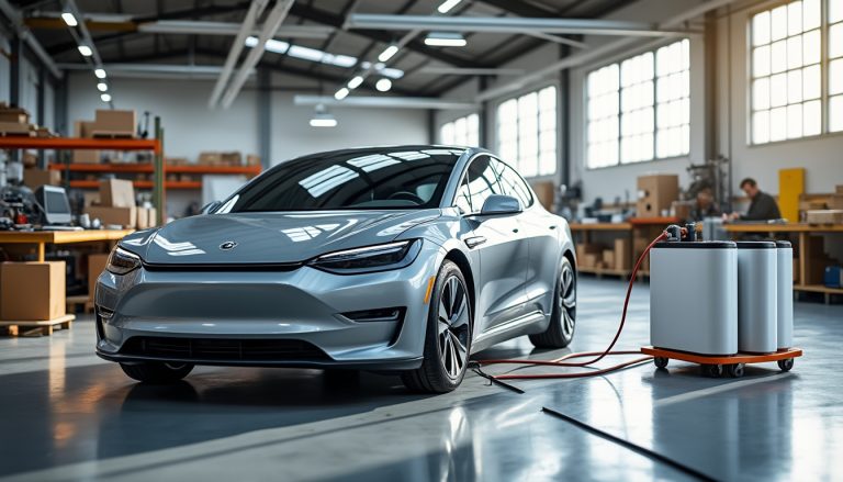 découvrez comment il transforme des batteries de puffs en source d'énergie pour alimenter un atelier complet, passant d'une simple voiture électrique à un espace autonome et innovant.